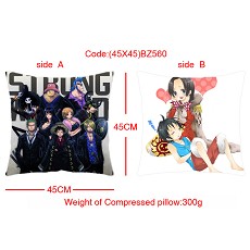 One piece double sides pillow