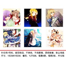 Fate stay night Glass cleaning cloth(6pcs a set)YJT036