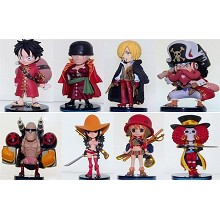 One Piece figures(8pcs a set)