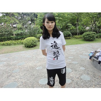Attack on Titan t-shirt + Middle pants