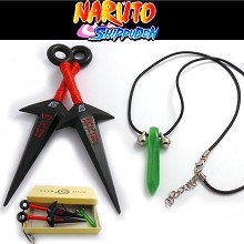 Naruto cos weapons + necklace