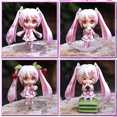 Sakura Hatsune Miku figures set(4pcs a set)