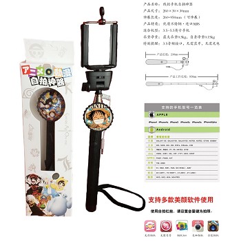 One Piece Wired Selfie Stick Handheld Monopod Extendable For Phone