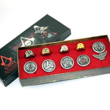 Assassin's Creed pin+ring a set