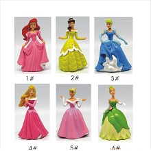 Flower Princess Dress Up anime figures set(6pcs a set)