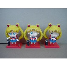 Sailor Moon anime figures set(3pcs a set)
