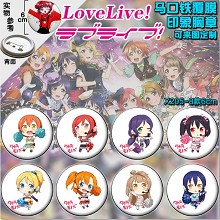 Love Live anime brooch pins(8pcs a set)6CM
