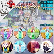 Musaigen no Phantom World anime brooch pins(8pcs a...