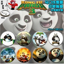 Kung Fu Panda 3 movie brooch pins(8pcs a set)6CM
