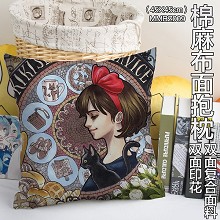 Kiki's Delivery Service anime two-sided cotton fabric pillow