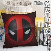 Deadpool two-sided cotton fabric pillow