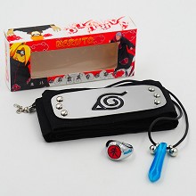 Naruto anime necklace+ring+headband a set