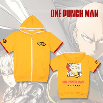 One Punch Man anime cotton short sleeve hoodie