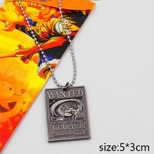 One Piece Chopper wanted anime necklace