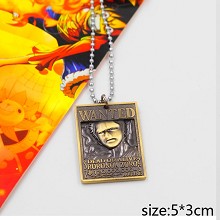 One Piece Zoro wanted anime necklace