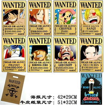 One Piece anime posters set(9pcs a set)