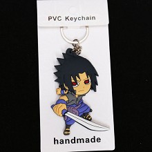 Naruto Sasuke anime two-sided key chain