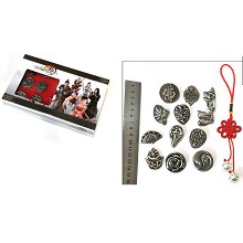 JianWang brooch pins a set