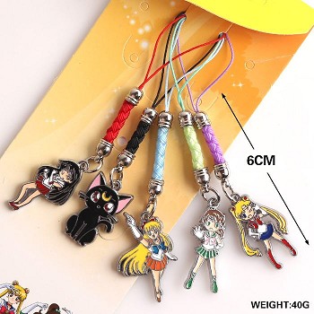 Sailor Moon anime phone straps set(5pcs a set)