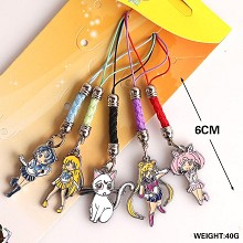 Sailor Moon anime phone straps set(5pcs a set)