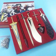 Fate anime weapons key chains set(7pcs a set)