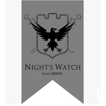 Game of Thrones NIGHT'S WATCH cos flag