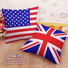 American national flag two-sided pillow