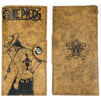 One Piece ACE anime long wallet