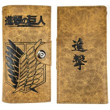 Attack on Titan anime long wallet