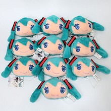 4inches Hatsune Miku anime plush dolls set(10pcs a set)