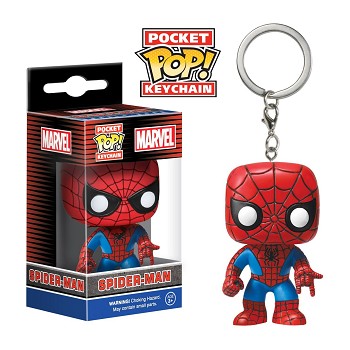 Funko-POP Spider Man figure doll key chain