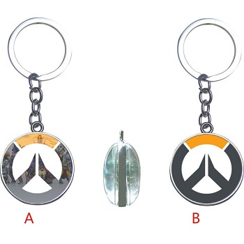 Overwatch anime two-sided key chain