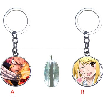 Fairy Tail anime two-sided key chain