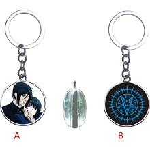 Kuroshitsuji anime two-sided key chain