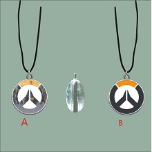 Overwatch anime two-sided necklace