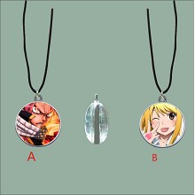 Fairy Tail anime two-sided necklace