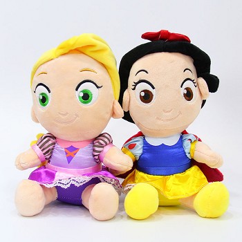 9inches Disney Princess plush dolls set(2pcs a set)