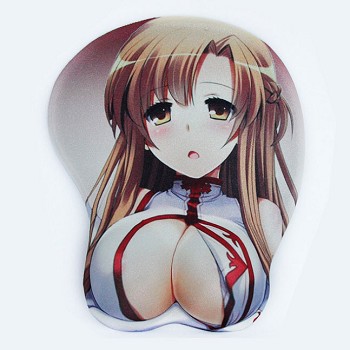 Sword Art Online Asuna 3D anime silicone mouse pad