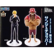 One Piece Sanji and Chopper anime figures set(2pcs a set)