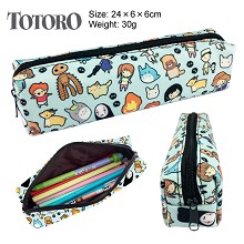 Totoro canvas pen bag pencil case