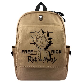 Rick and Morty canvas backpack bag