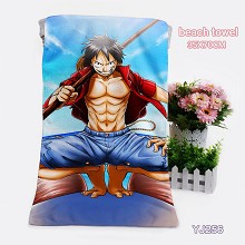 One Piece anime towel