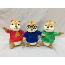 8inches Alvin and the Chipmunks plush dolls set(3p...