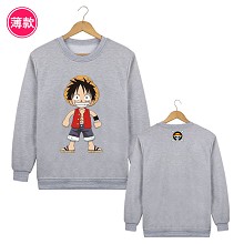 One Piece Luffy anime thin hoodie cloth