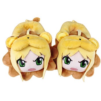 12inches Fate saber anime plush shoes slippers a pair