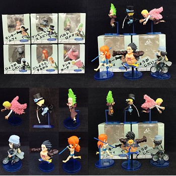 One Piece anime figures set(6pcs a set)