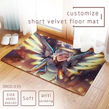 Overwatch short velvet floor mat ground mat(40X60)