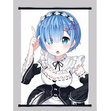 Re:Life in a different world from zero Rem anime wall scroll