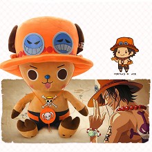 12inches One Piece Chopper cos ACE anime plush dol...