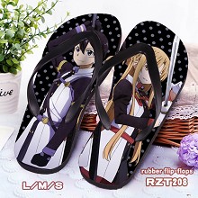Sword Art Online anime rubber flip-flops shoes slippers a pair
